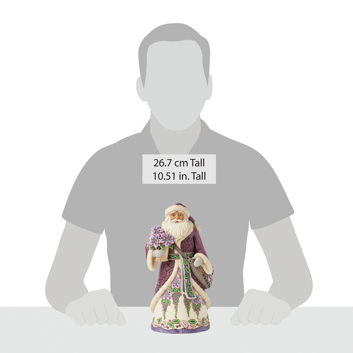 Endura Purple Santa Figurine