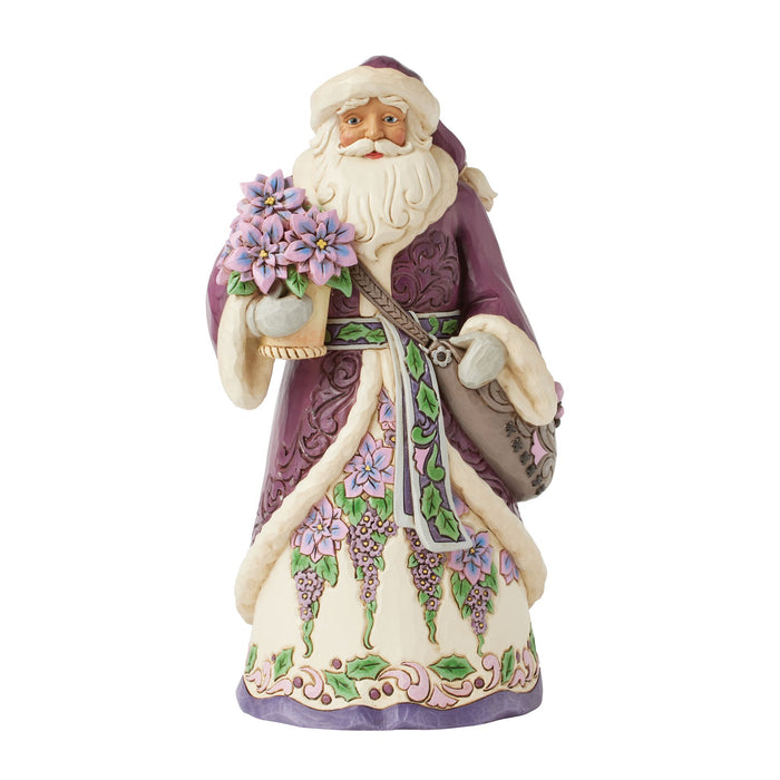 endura Purple Santa Figurine