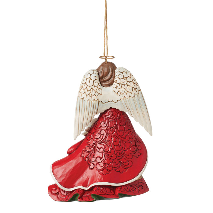Endura Red Angel With Cardinals Orn