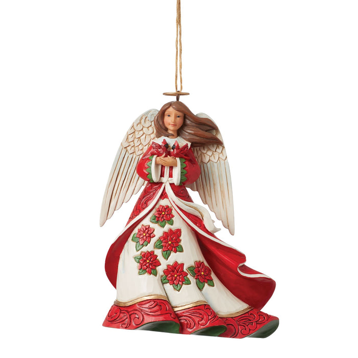 endura Red Angel with Cardinals Orn