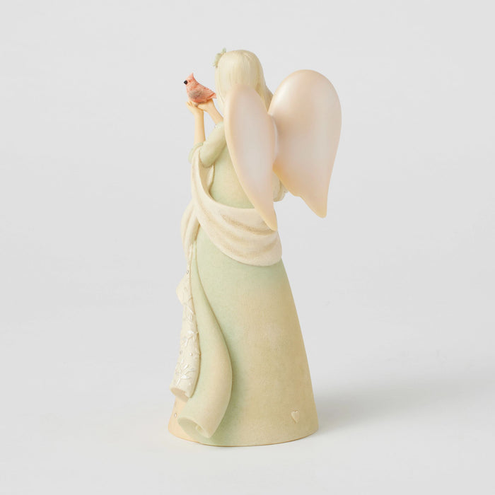 Endura Red Cardinal Angel Figurine