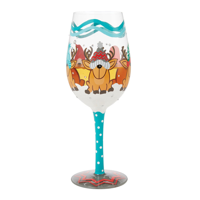 Endura Reindeer Games Wine Glass