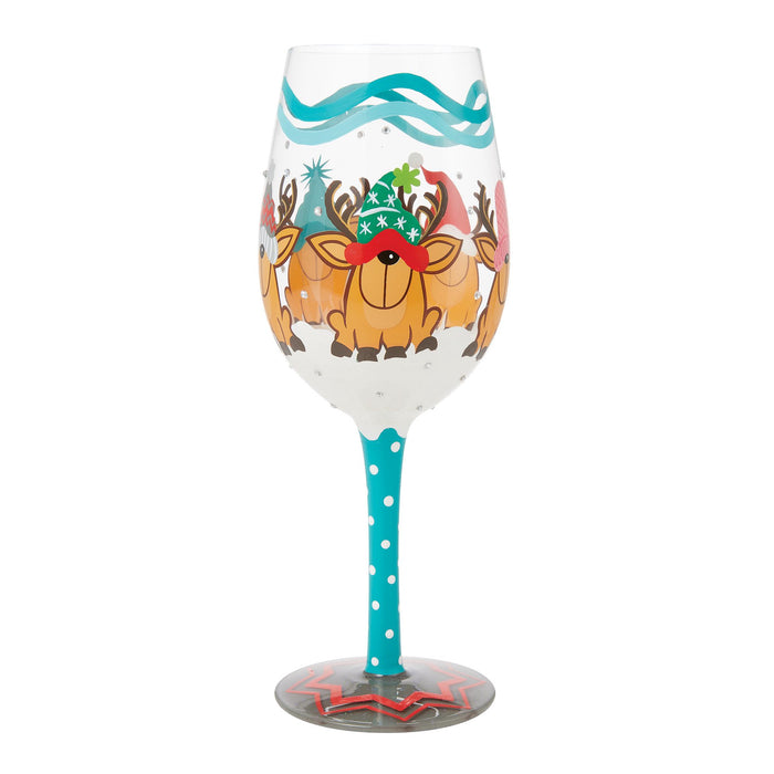 Endura Reindeer Games Wine Glass