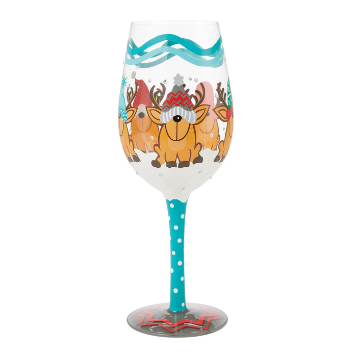 endura Reindeer Games Wine Glass