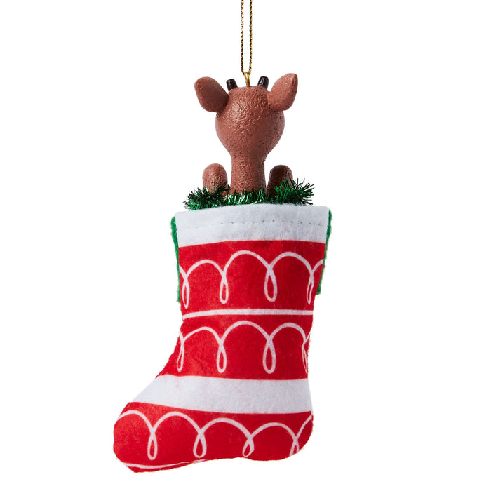 Endura Rudolph In Stocking Ornament