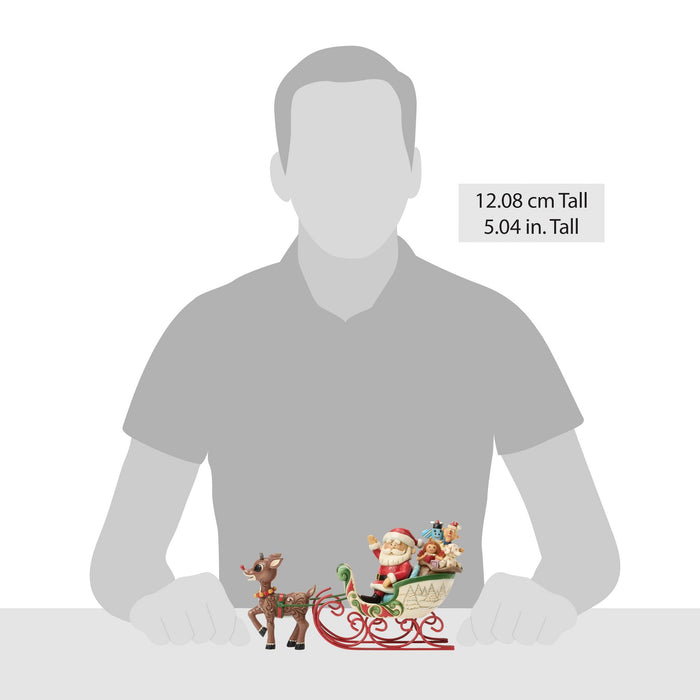 Endura Rudolph Pulling Santa In Sled