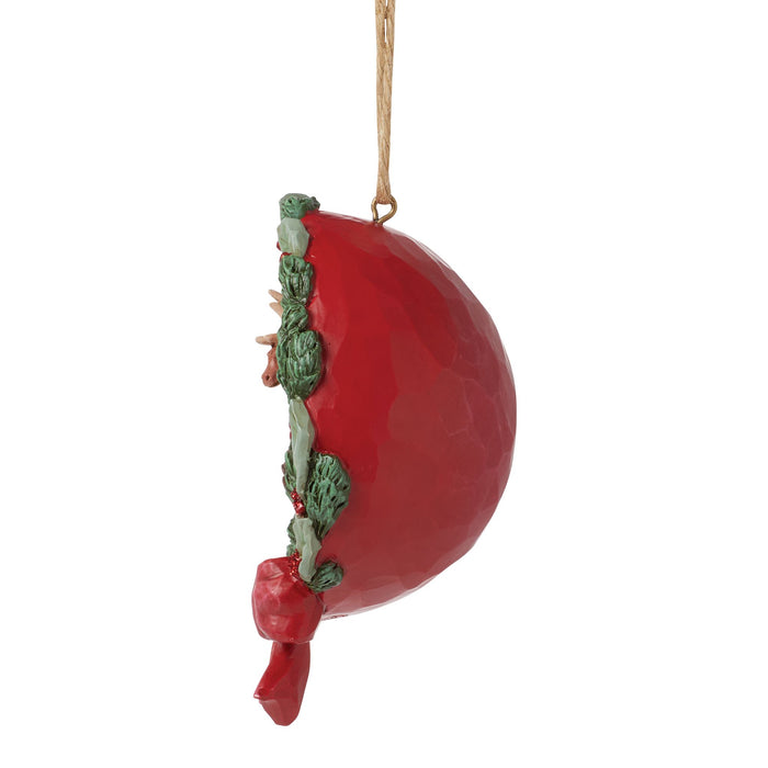 Endura Santa And Deer Wreath Figurine