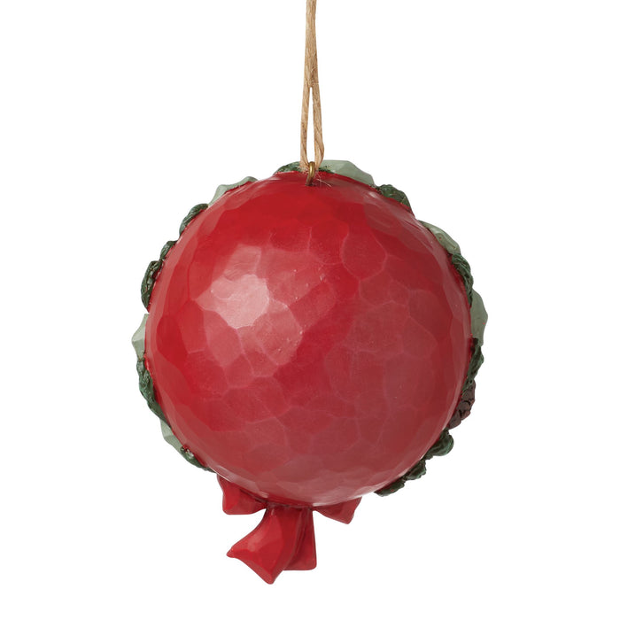 Endura Santa And Deer Wreath Figurine