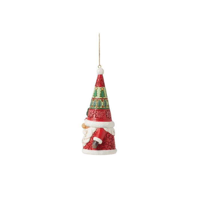 Endura Santa Gnome With Gift Orn