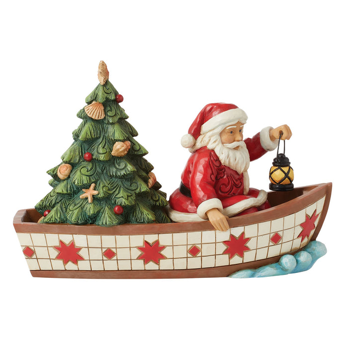 endura Santa in Boat With Tree Fig
