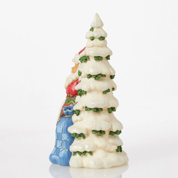 Endura Santa Next To Tree With Toybag