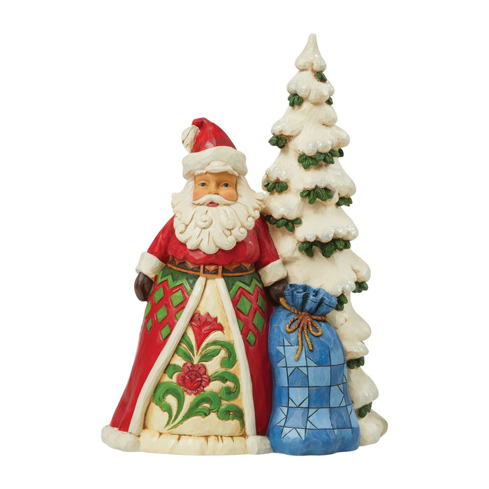 endura Santa Next To Tree with Toybag