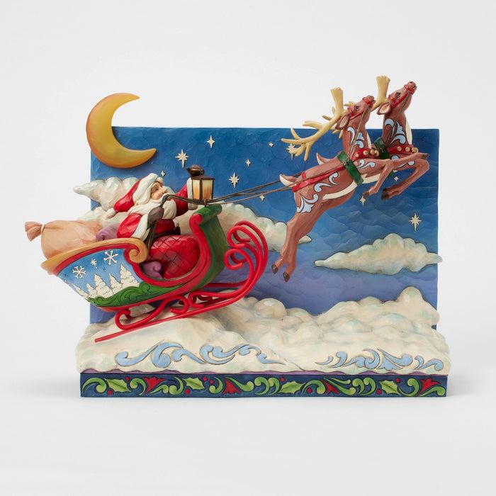 Endura Santa Sleigh With Reindeer LED