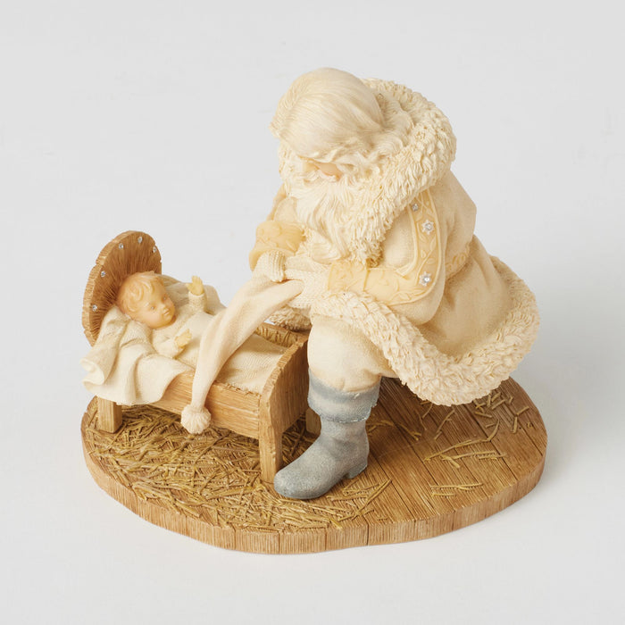 Endura Santa With Baby Jesus Figurine