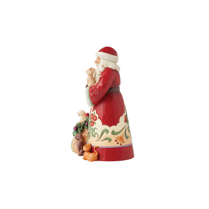 Endura Santa With Pets Figurine