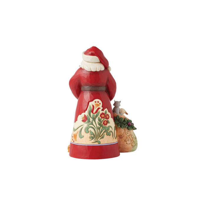 Endura Santa With Pets Figurine