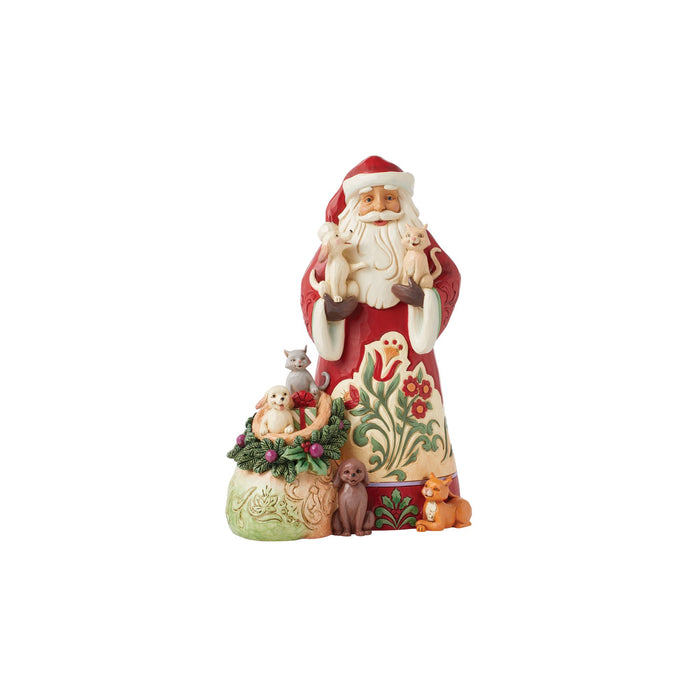 endura Santa with Pets Figurine