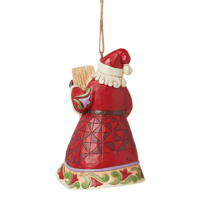 Endura Santa With Porch Board Orn