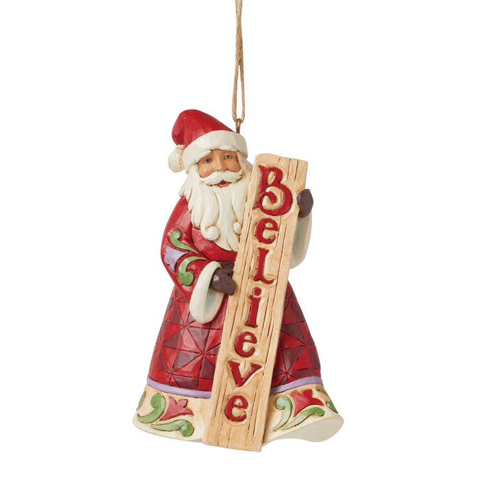 endura Santa with Porch Board Orn