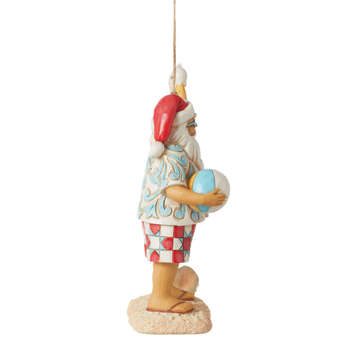 Endura Santa With Sign Ornament