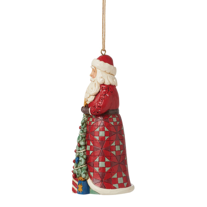 Endura Santa With Tree In Skirt Orn
