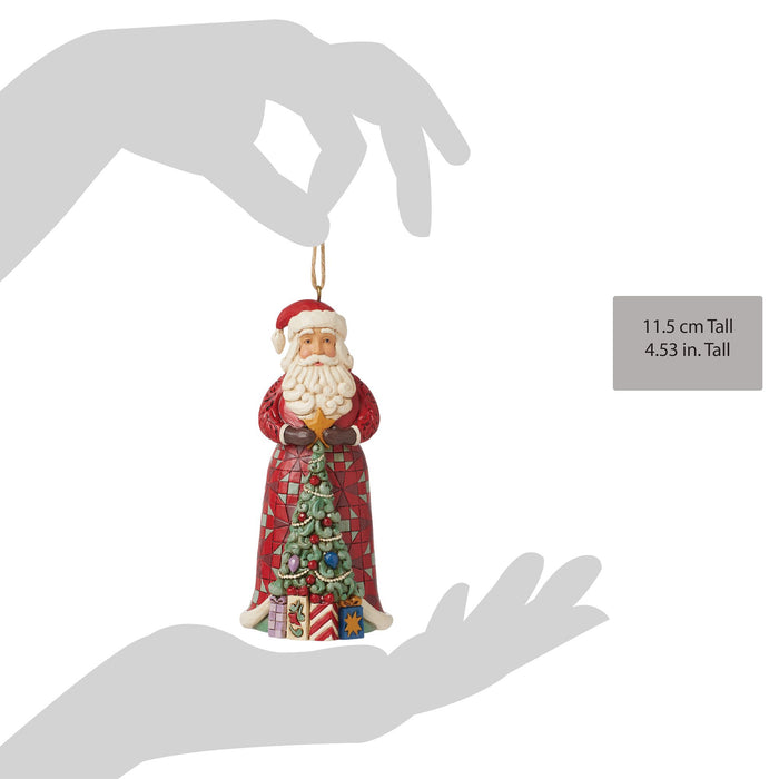Endura Santa With Tree In Skirt Orn