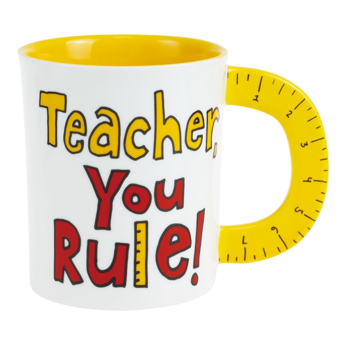 endura Sculpted Ruler Teacher Mug