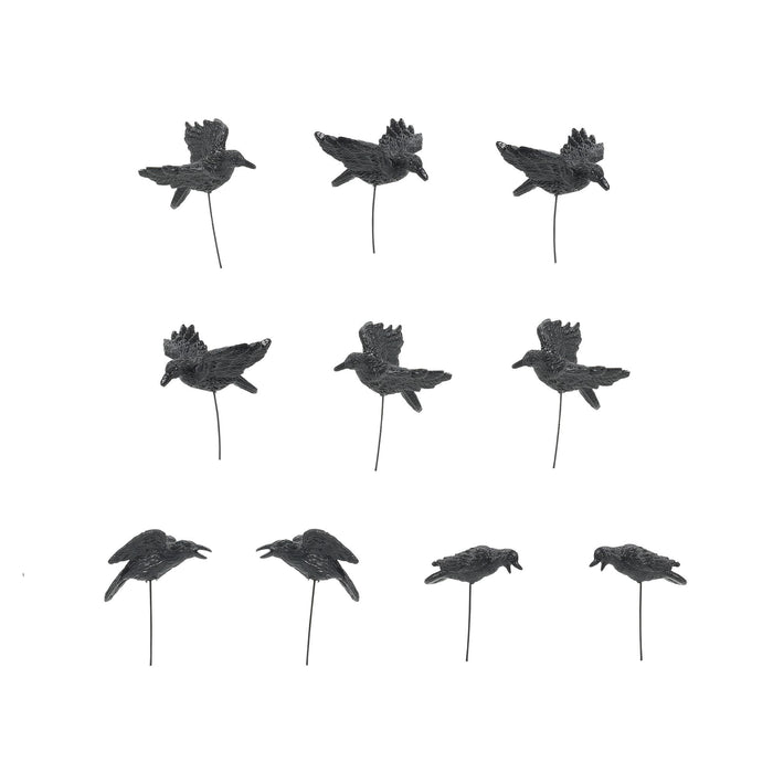 endura Set of 10 Halloween Crows