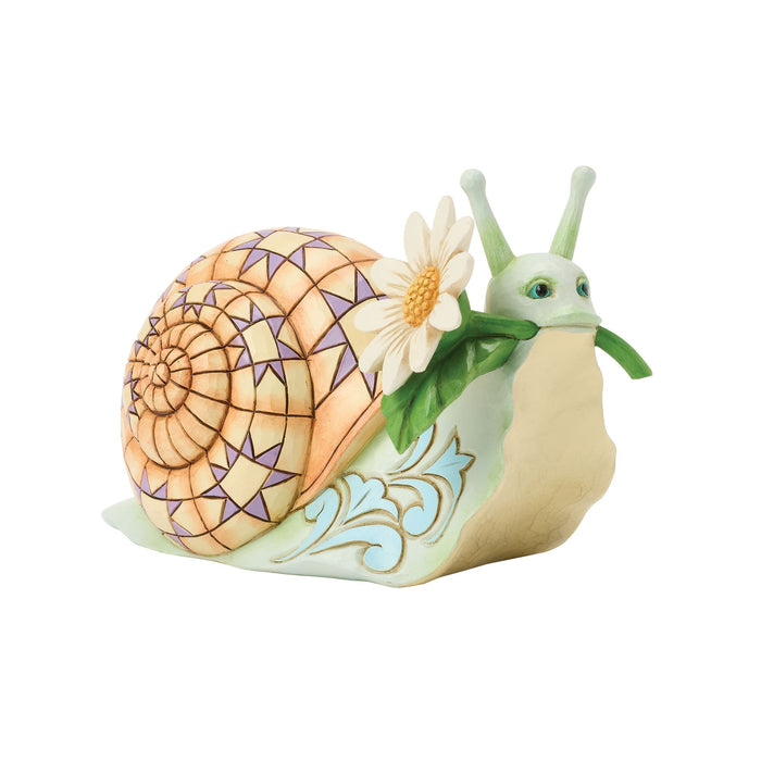 endura Snail with Daisy Flower Fig