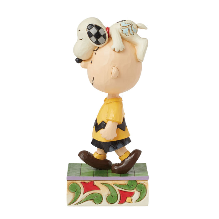 endura Snoopy on Charlie Brown's Head