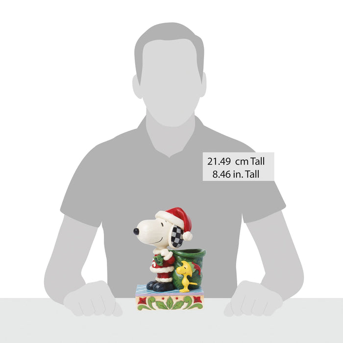 Endura Snoopy Santa And Elf Woodstock