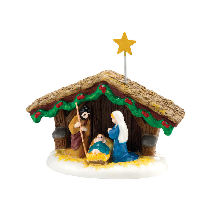 endura Snow Village Nativity