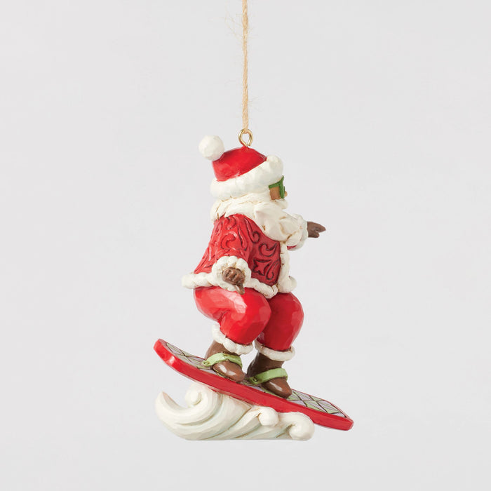 Endura Snowboarding Santa Ornament