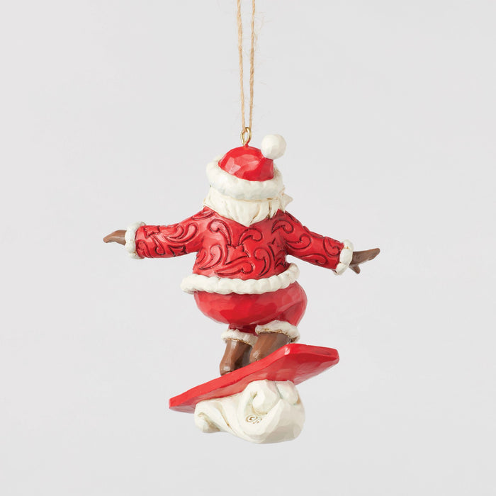 Endura Snowboarding Santa Ornament