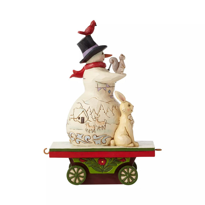 Endura Snowman On Train Car