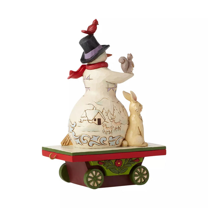 Endura Snowman On Train Car
