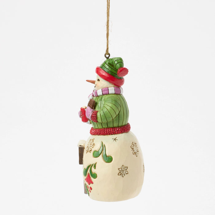 Endura Snowman W Hershey Sign Orn