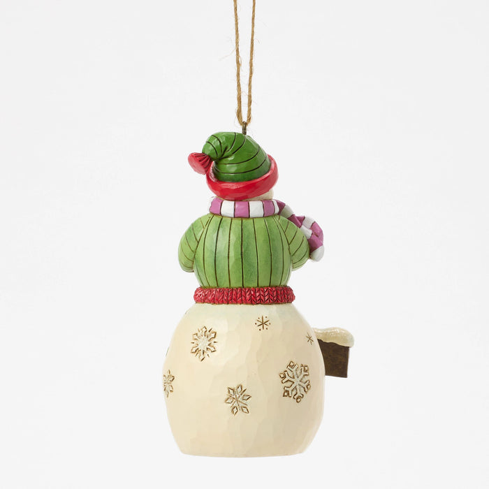 Endura Snowman W Hershey Sign Orn