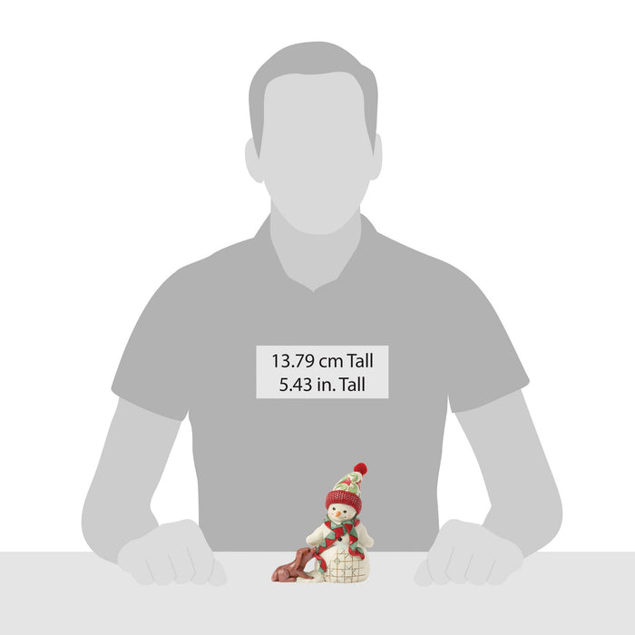 Endura Snowman With Dog & Scarf Pint