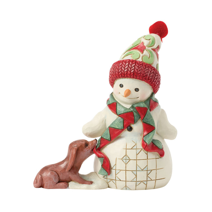 endura Snowman with Dog & Scarf Pint