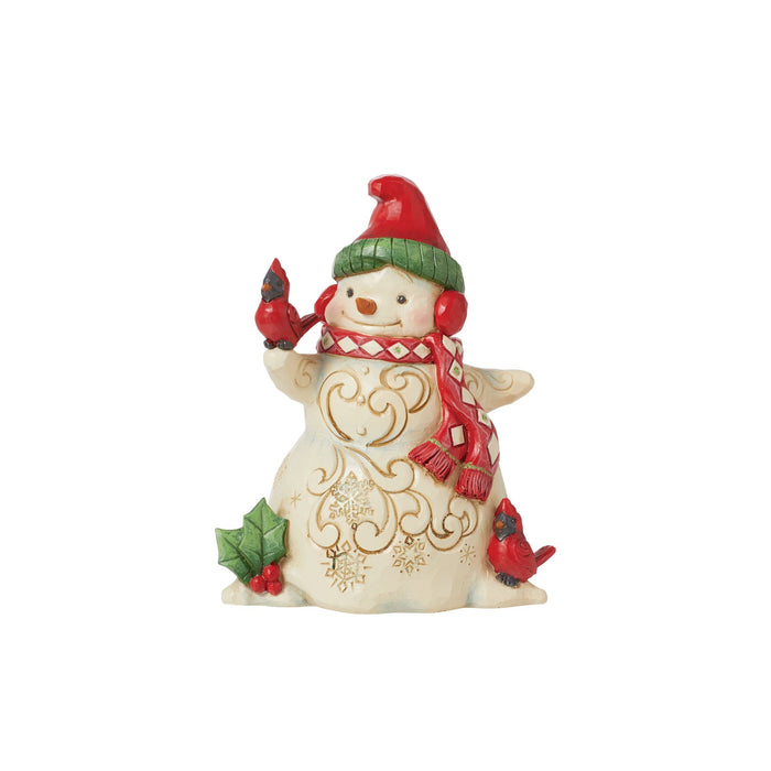 Endura Snowman With Earmuffs Figurine