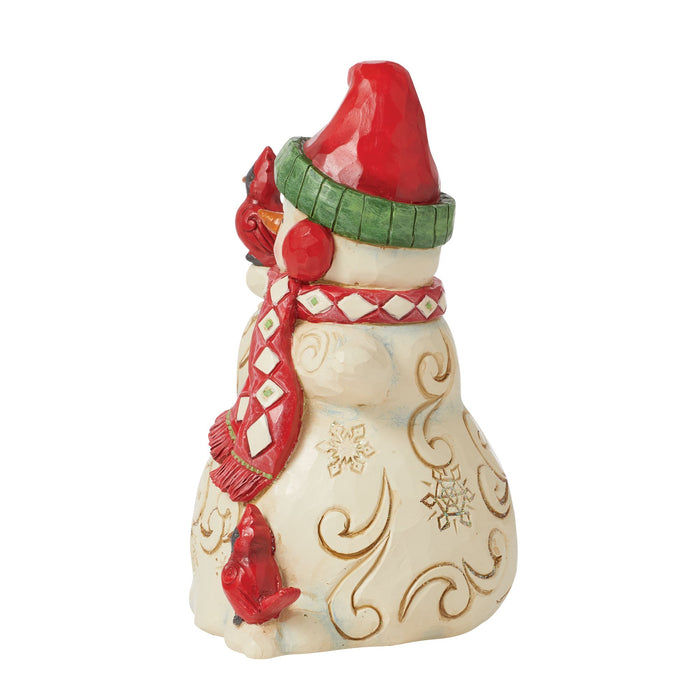 Endura Snowman With Earmuffs Figurine