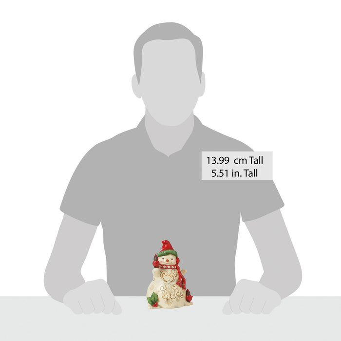Endura Snowman With Earmuffs Figurine