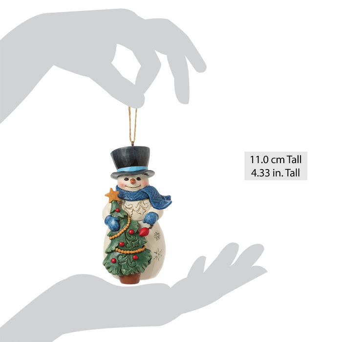 Endura Snowman With Tree Ornament