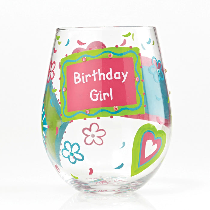 Endura Stemless Glass Birthday Girl