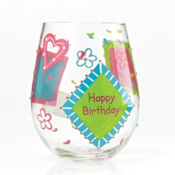 Endura Stemless Glass Birthday Girl