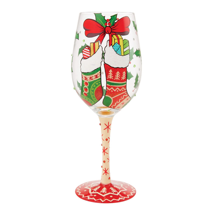 endura Stockings with Care Wine Glass