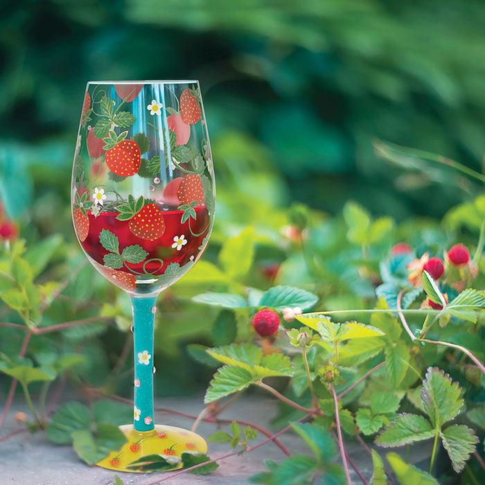 Endura Strawberry Patch Wine Glass