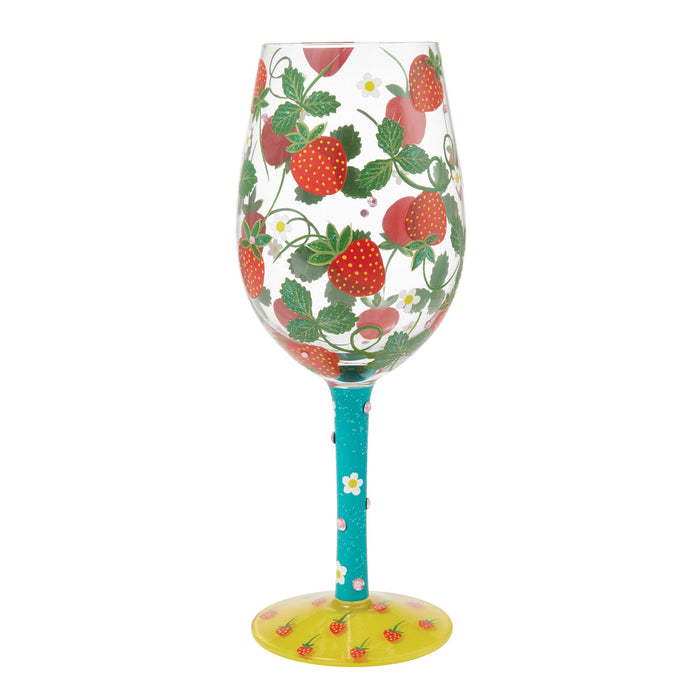 endura Strawberry Patch Wine Glass