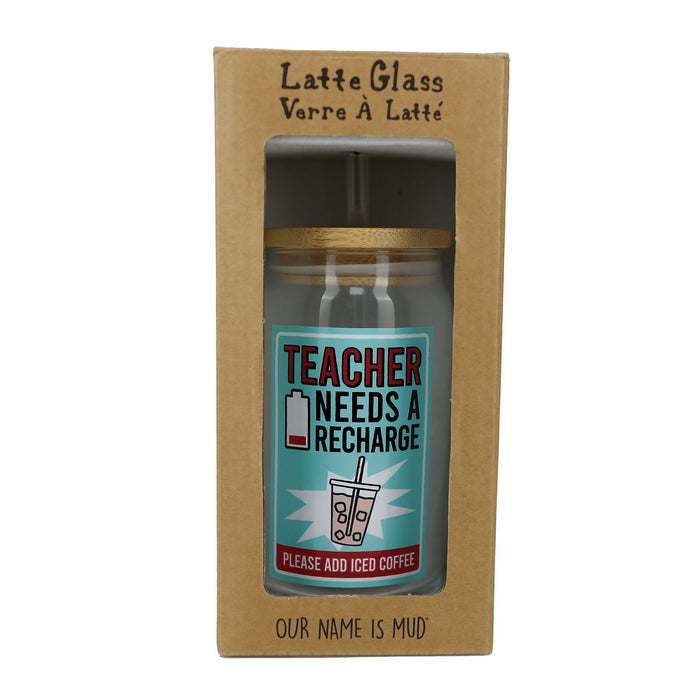Endura Teacher Latte Glass With Lid